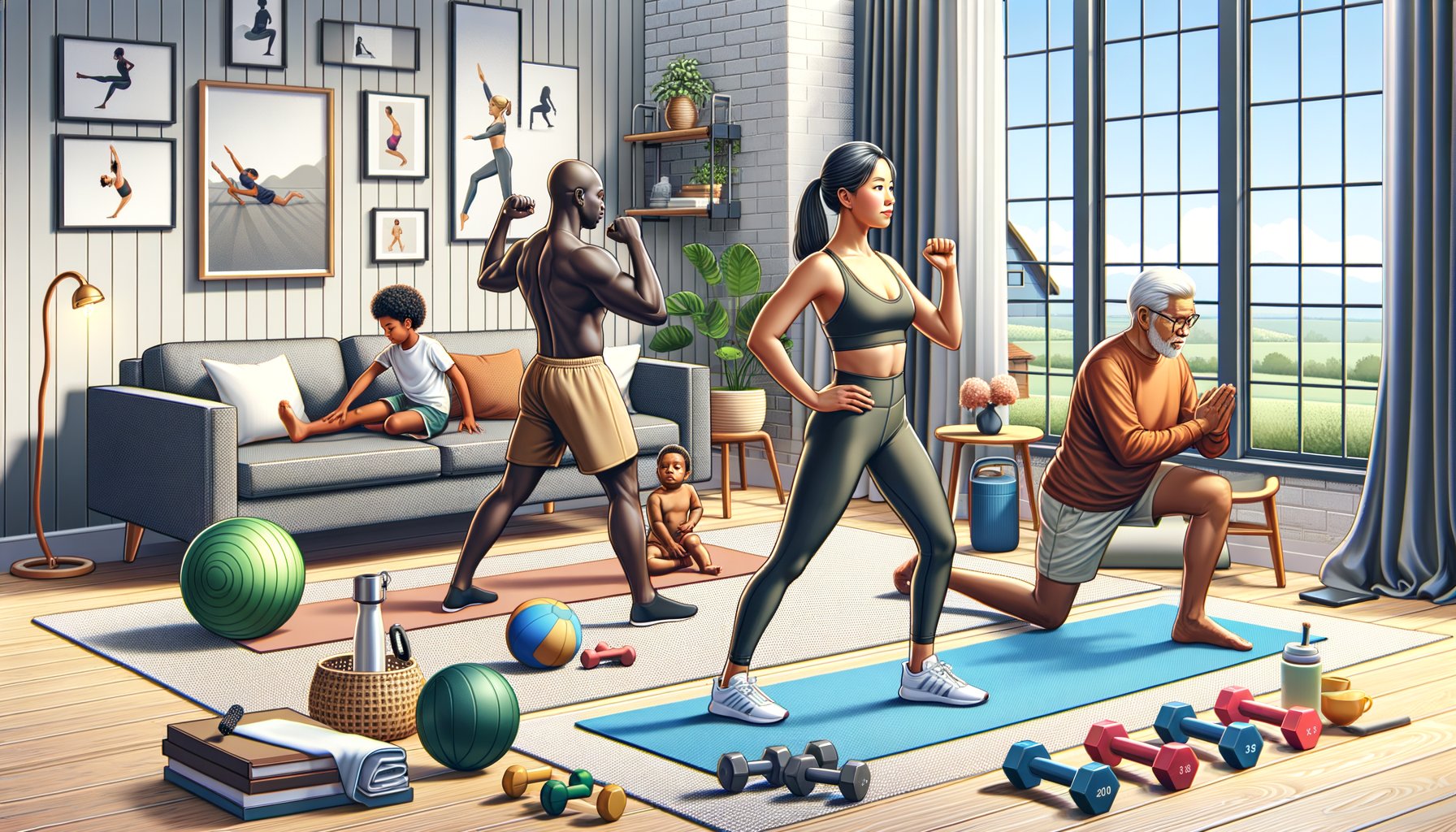 comment faire de la gymnastique à la maison pour les débutants - GymSanté